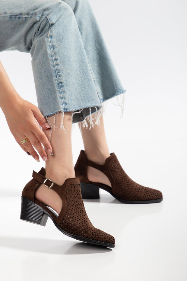 Women's western ankle boots · Suede-look — ES-619170