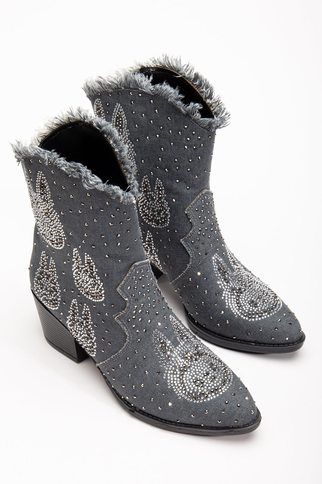 Botines cowboy de mujer · Piedras decorativas — ES-914082