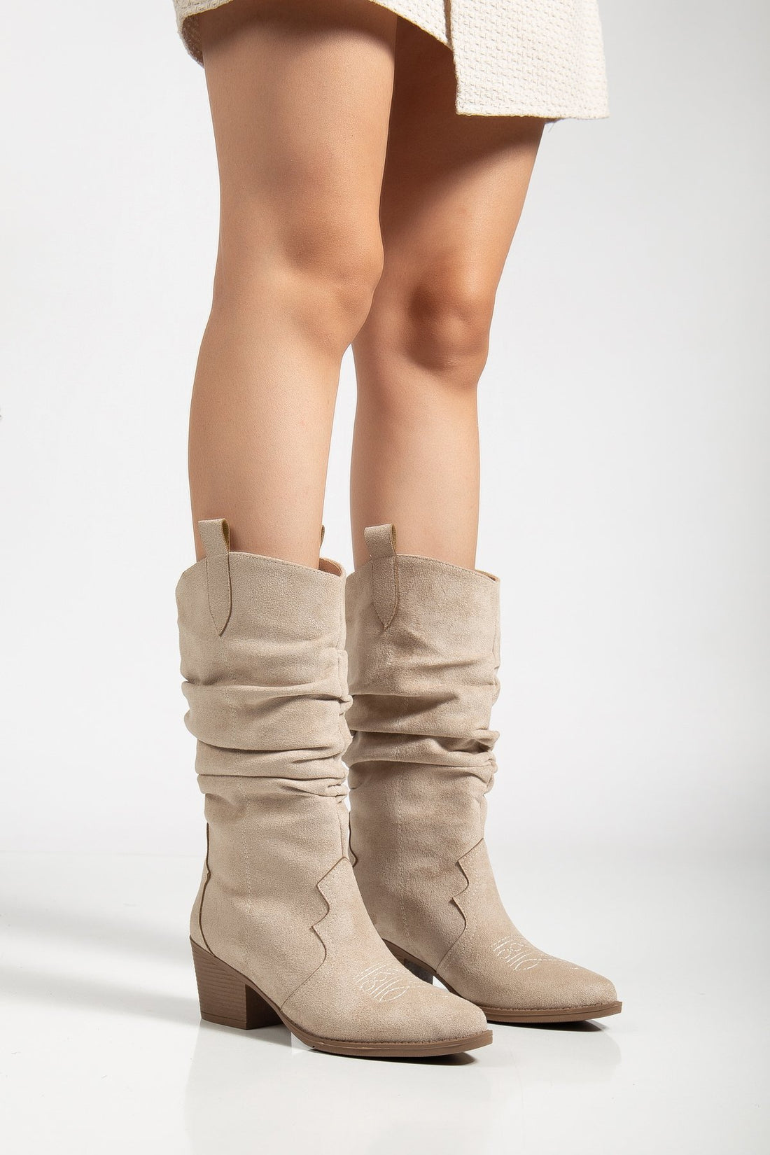 Women's cowboy boots · Slouch design, Suede-look — ES-763746