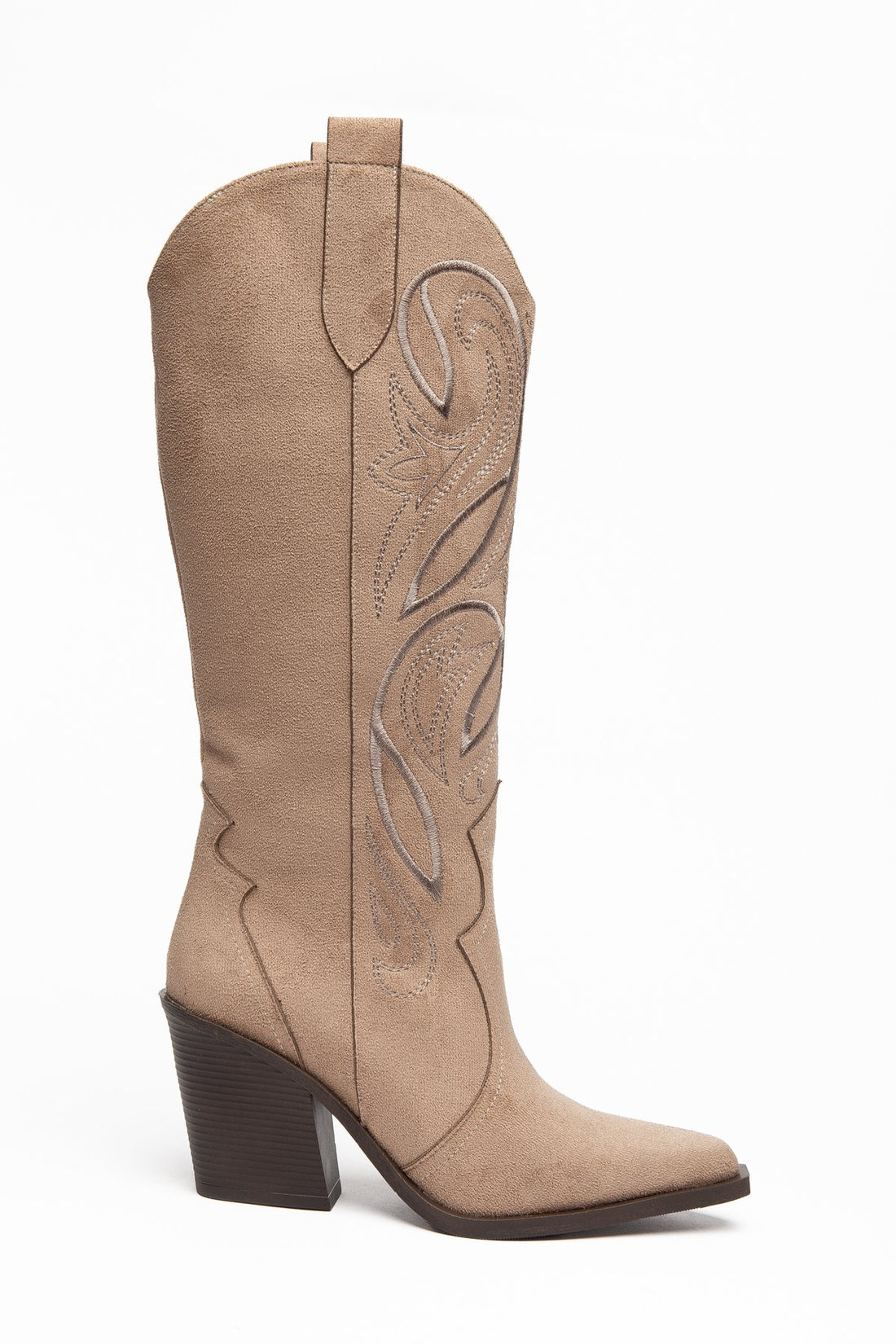 Botas cowboy de mujer · Bordado, Puntera fina, Tacón bloque — ES-N0039
